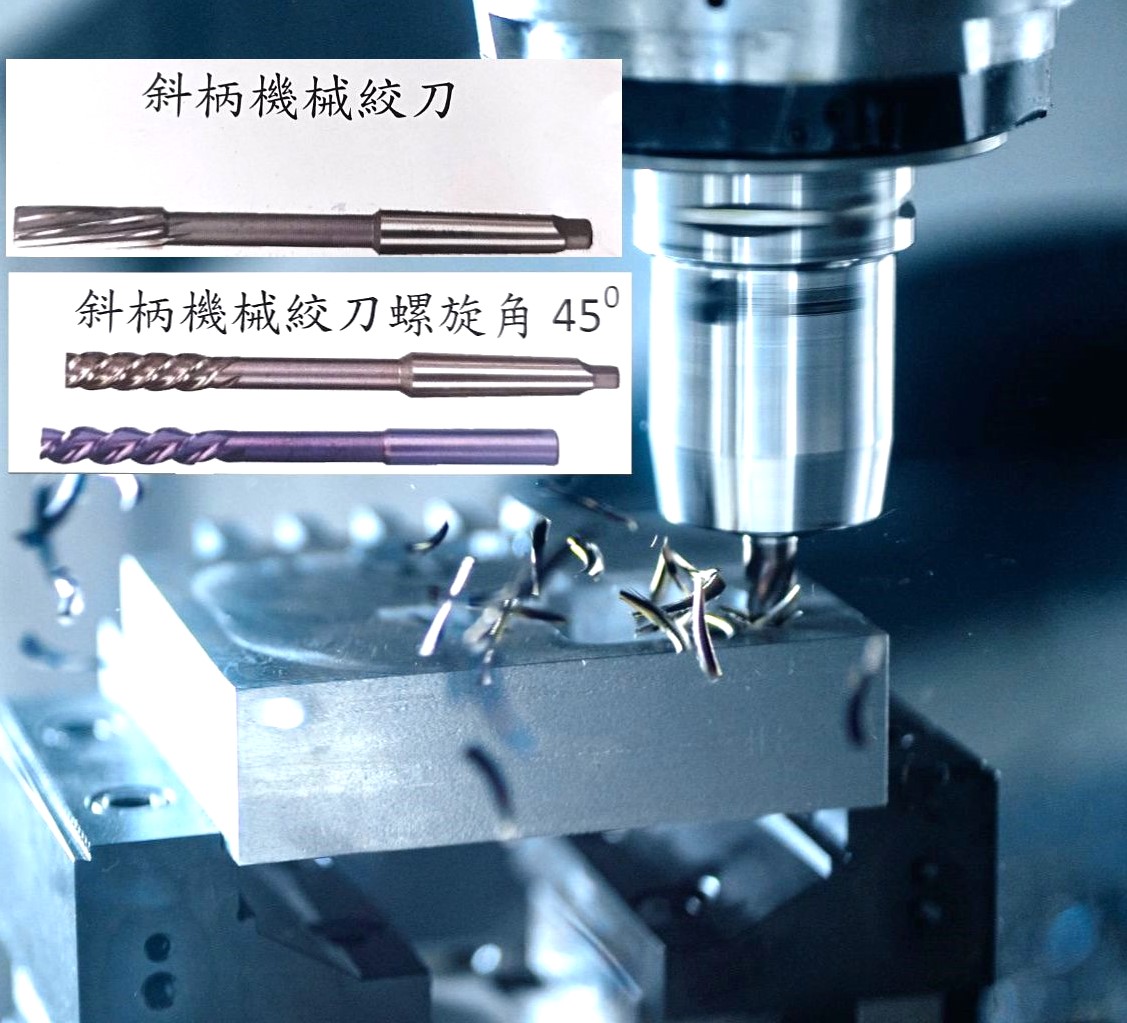 斜柄機械絞刀及螺旋角45度(2種產品)